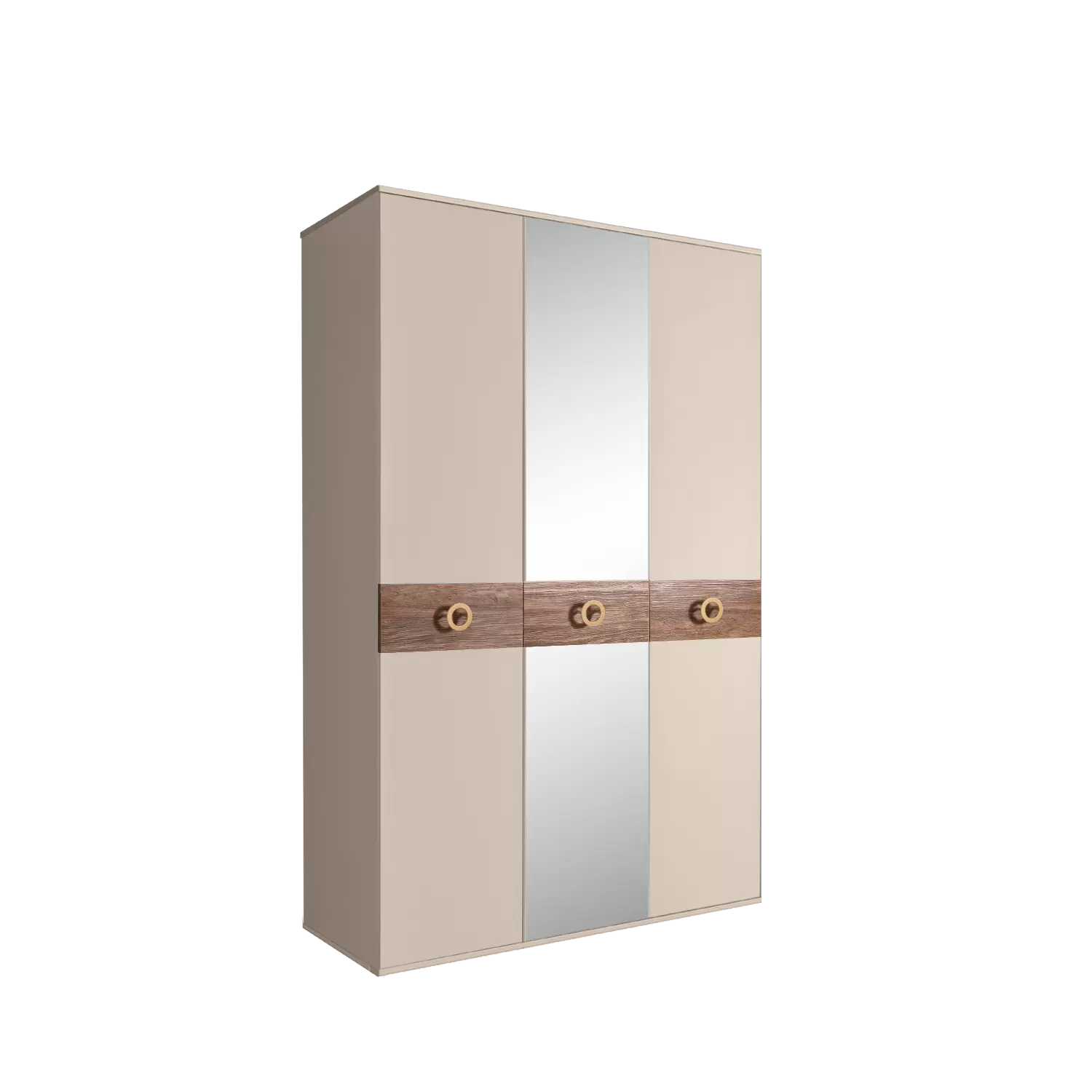 Шкаф 3 - дв. с зеркалом Bogemia Wood