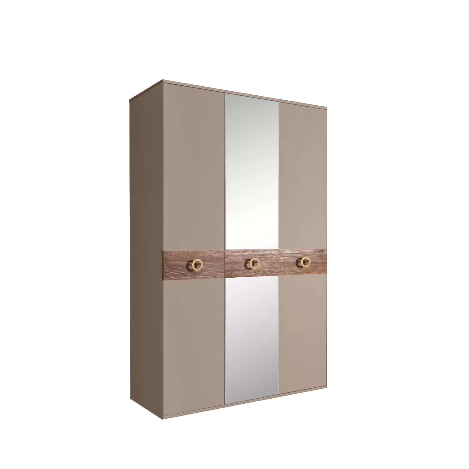 Шкаф 3 - дв. с зеркалом Bogemia Wood