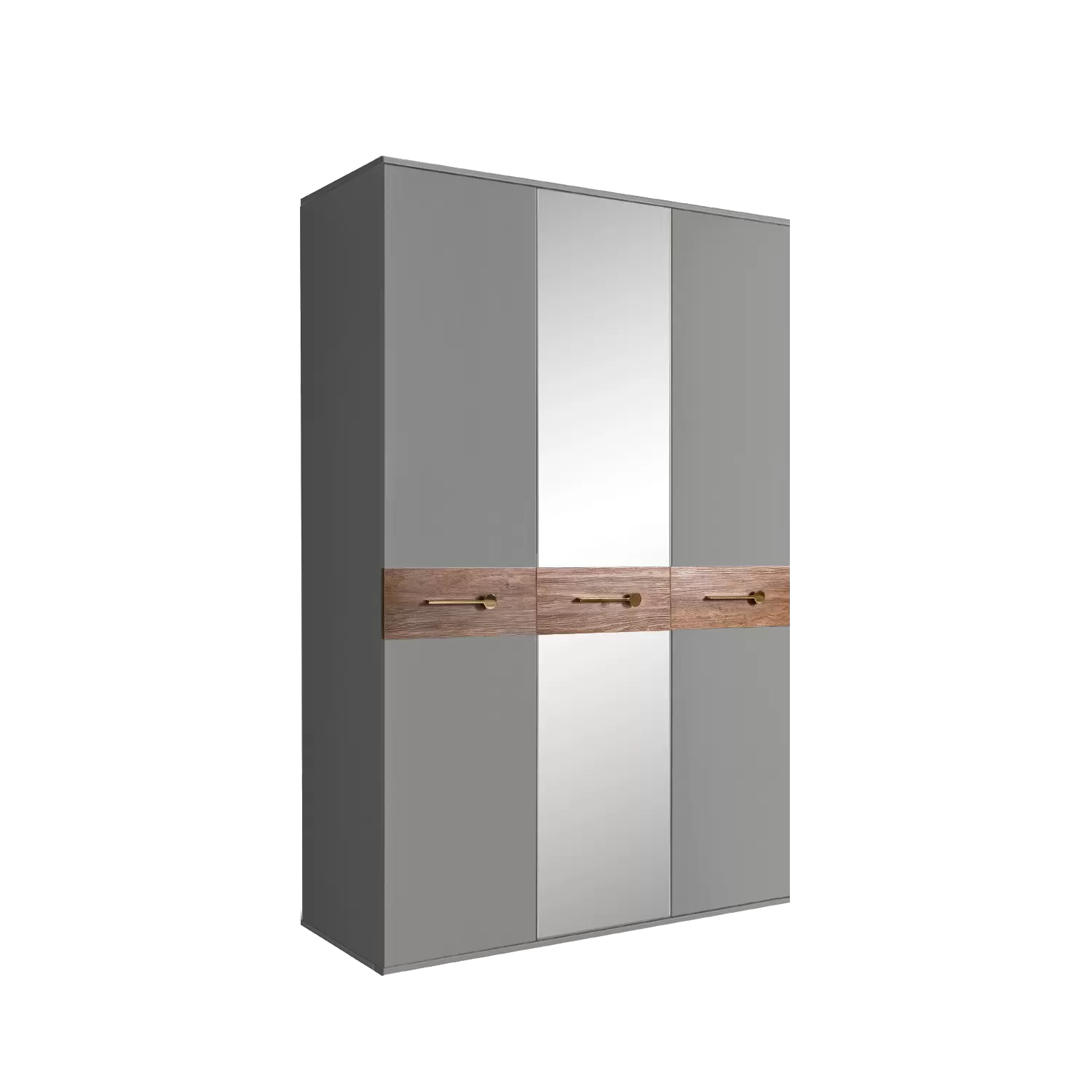 Шкаф 3 - дв. с зеркалом Bogemia Wood