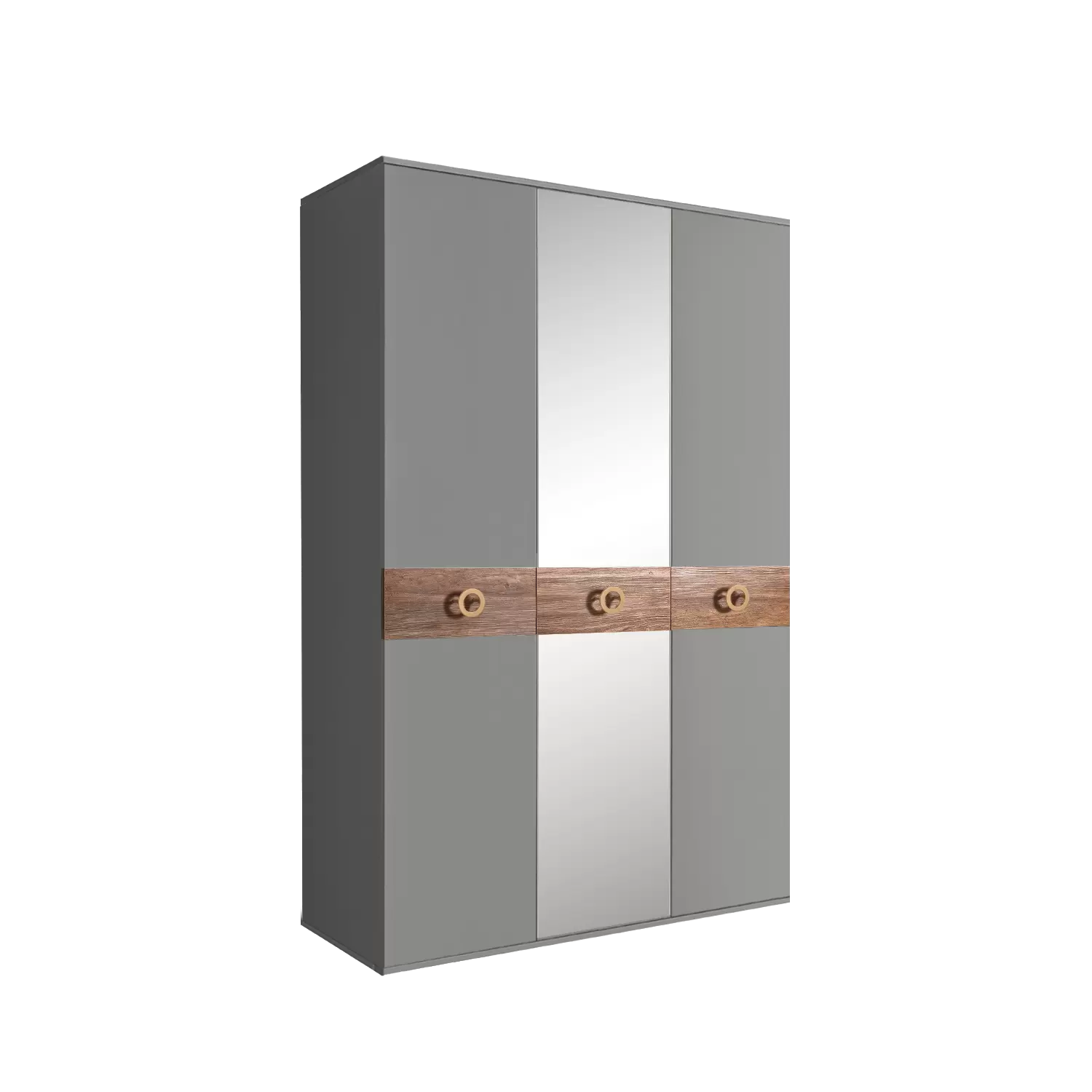 Шкаф 3 - дв. с зеркалом Bogemia Wood