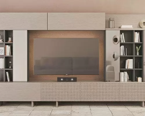 Модуль ТВ со стеклянной дверцей Boston Enza Home